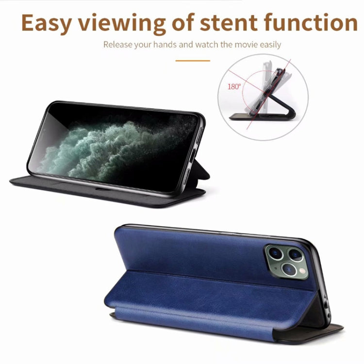 For iPhone 11 Pro Max TPU+PU Integrated Voltage Magnetic Card Holder Retro Leather Case, For iPhone 11 Pro Max