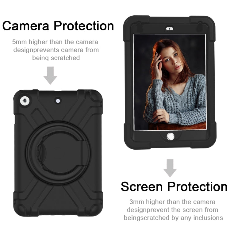 EVA + PC Flat Protective Shell with 360 ° Rotating Bracket, For iPad Air/Air2/Pro9.7, For iPad 10.2