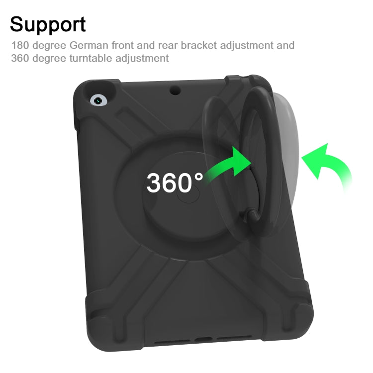 EVA + PC Flat Protective Shell with 360 ° Rotating Bracket, For iPad Air/Air2/Pro9.7, For iPad 10.2