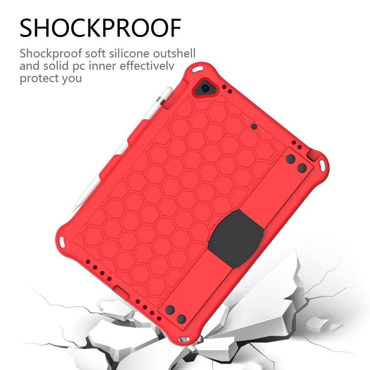 Honeycomb Design EVA + PC Four Corner Anti Falling Flat Protective Shell With Straps, For iPad Air/Air2/Pro9.7, For iPad 10.2, For iPad Pro 10.5, For iPad Air 2019 10.5