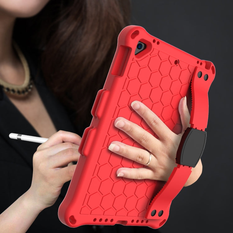 Honeycomb Design EVA + PC Four Corner Anti Falling Flat Protective Shell With Straps, For iPad Air/Air2/Pro9.7, For iPad 10.2, For iPad Pro 10.5, For iPad Air 2019 10.5