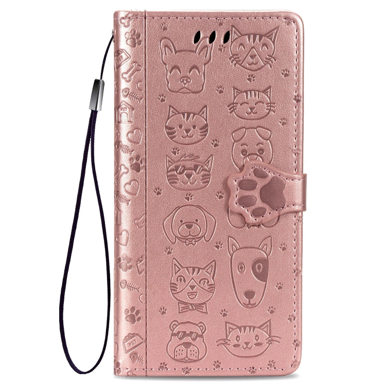 Cute Cat and Dog Embossed Horizontal Flip PU Leather Case with Holder / Card Slot / Wallet / Lanyard, For iPhone 11 Pro Max, For iPhone XS/X, For iPhone XR