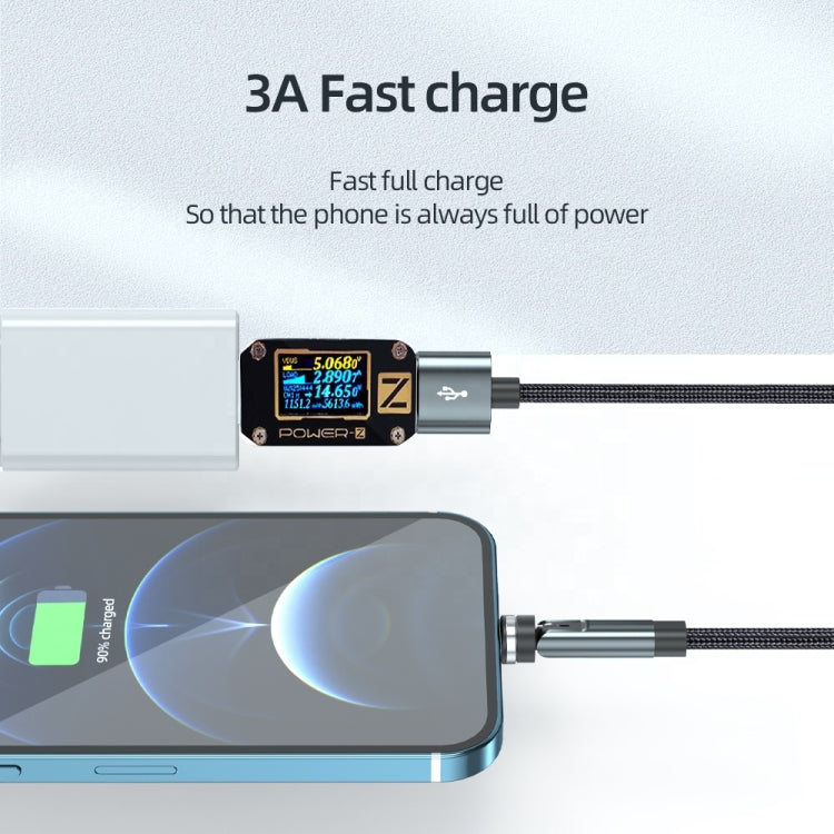 CC57 540 Degrees Rotary Magnetic Fast Charging Data Cable
