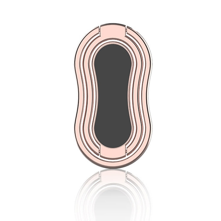 Metal Car Mobile Phone Folding Bracket Ring Buckle Paste Bracket,Style:, Square, Gourd