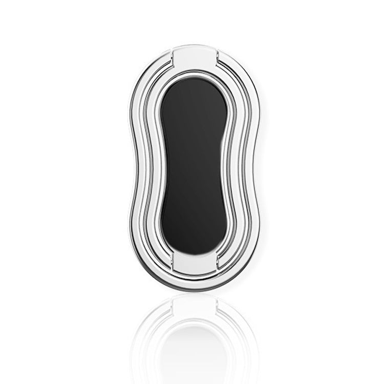 Metal Car Mobile Phone Folding Bracket Ring Buckle Paste Bracket,Style:, Square, Gourd