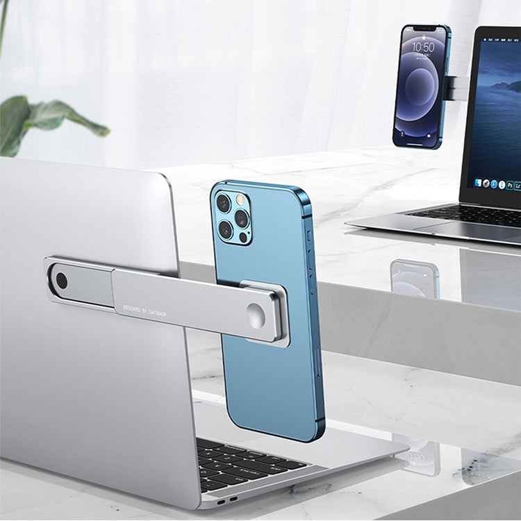 Oatsbasf Mobile Phone Computer Sync Screen Aluminum Alloy Bracket Computer Expansion Bracket, Silver, Gray