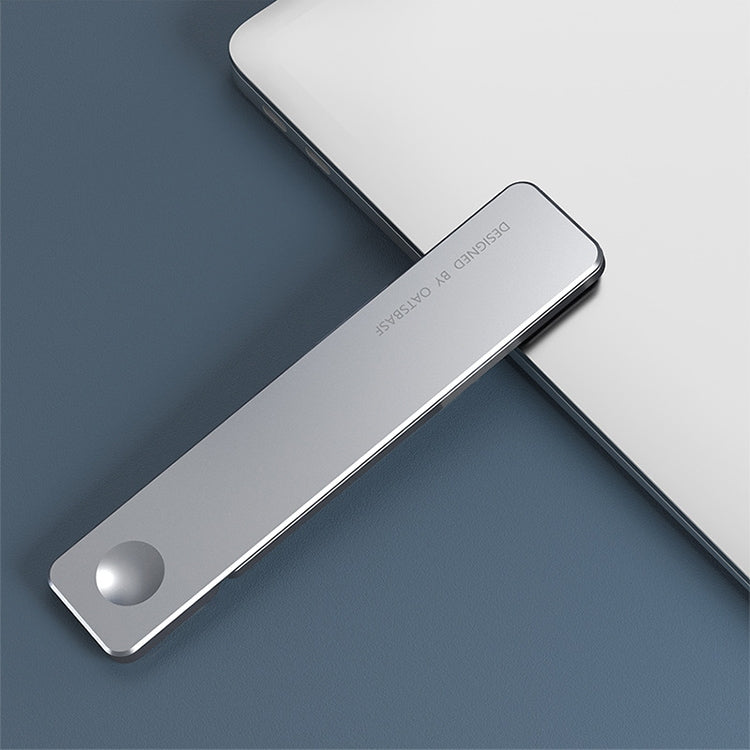 Oatsbasf Mobile Phone Computer Sync Screen Aluminum Alloy Bracket Computer Expansion Bracket, Silver, Gray