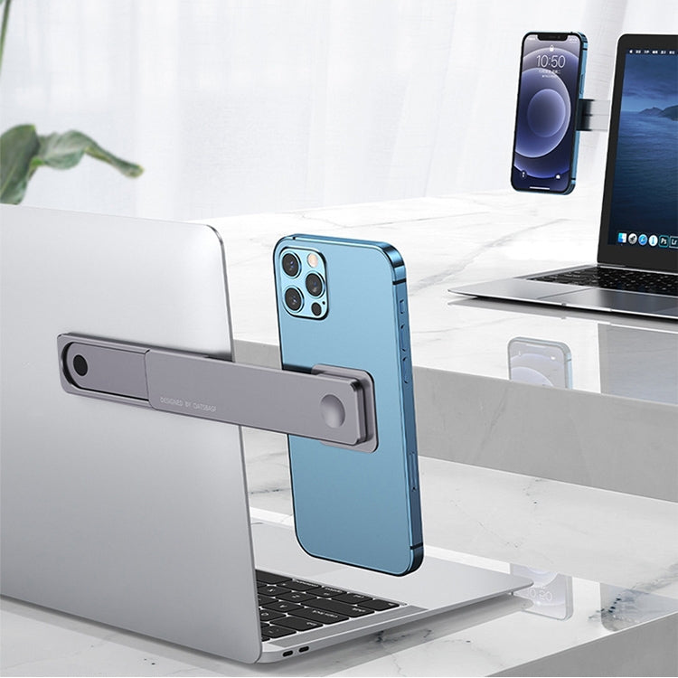 Oatsbasf Mobile Phone Computer Sync Screen Aluminum Alloy Bracket Computer Expansion Bracket, Silver, Gray