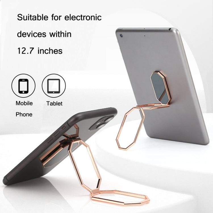 Folding And Sticking Zinc Alloy Mobile Phone Ring Holder Car Magnetic Ring Buckle