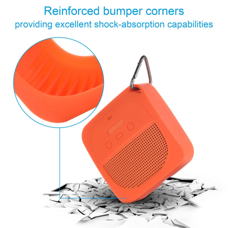 Anti-Drop Silicone Audio Storage Protective Cover For Bose Soundlink Micro, Silicone case Orange, Silicone case Dark Gray, Silicone case Stone Blue