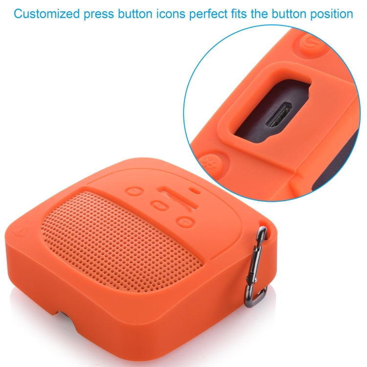 Anti-Drop Silicone Audio Storage Protective Cover For Bose Soundlink Micro, Silicone case Orange, Silicone case Dark Gray, Silicone case Stone Blue