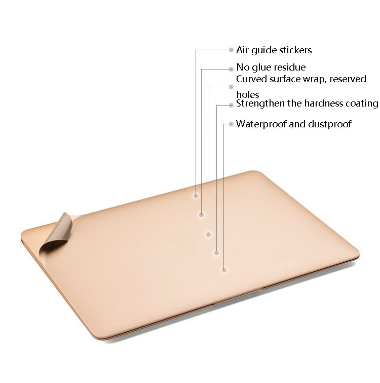 JRC Laptop Film Computer Top Shell Body Protection Sticker, For MacBook Pro 15.4 inch A1707 / A1990 (with Touch Bar), For MacBook Air 13.3 inch A1932 (2018), For MacBook Pro 16 inch A2141, For MacBook Air 13.3 inch A2179 (2020)...