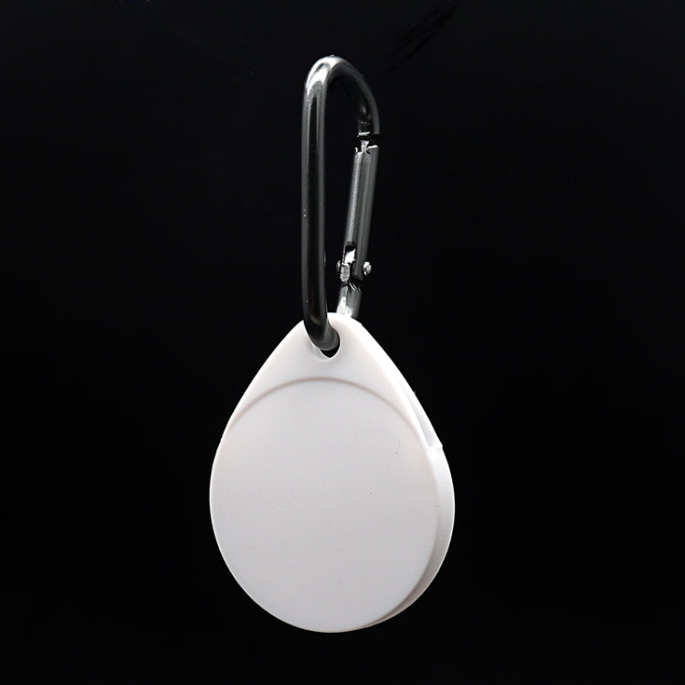 2 PCS Drop Shape Shockproof Anti-scratch Silicone Protective Case with Carabiner for AirTag
