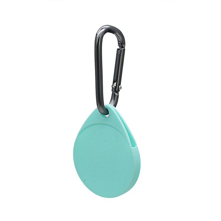 2 PCS Drop Shape Shockproof Anti-scratch Silicone Protective Case with Carabiner for AirTag