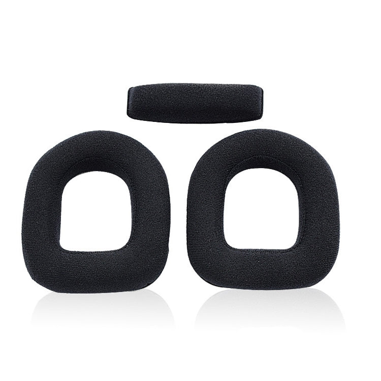 2 PCS Gaming Headset Sponge Protective Case, Flannel Earmuffs for Logitech A10, Head Beam for Logitech A10, Flannel Earmuffs for Logitech A40, Flannel Earmuffs for Logitech A50, Flannel Head Beam for Logitech A50...