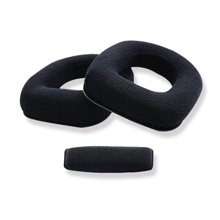 2 PCS Gaming Headset Sponge Protective Case, Flannel Earmuffs for Logitech A10, Head Beam for Logitech A10, Flannel Earmuffs for Logitech A40, Flannel Earmuffs for Logitech A50, Flannel Head Beam for Logitech A50...