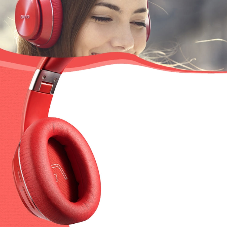1 Pair Protein Skin Leather Headest Sponge Earmuffs For Edifier W820BT / W808BT / K815 / K815PG1 / H840 / K800 / K830