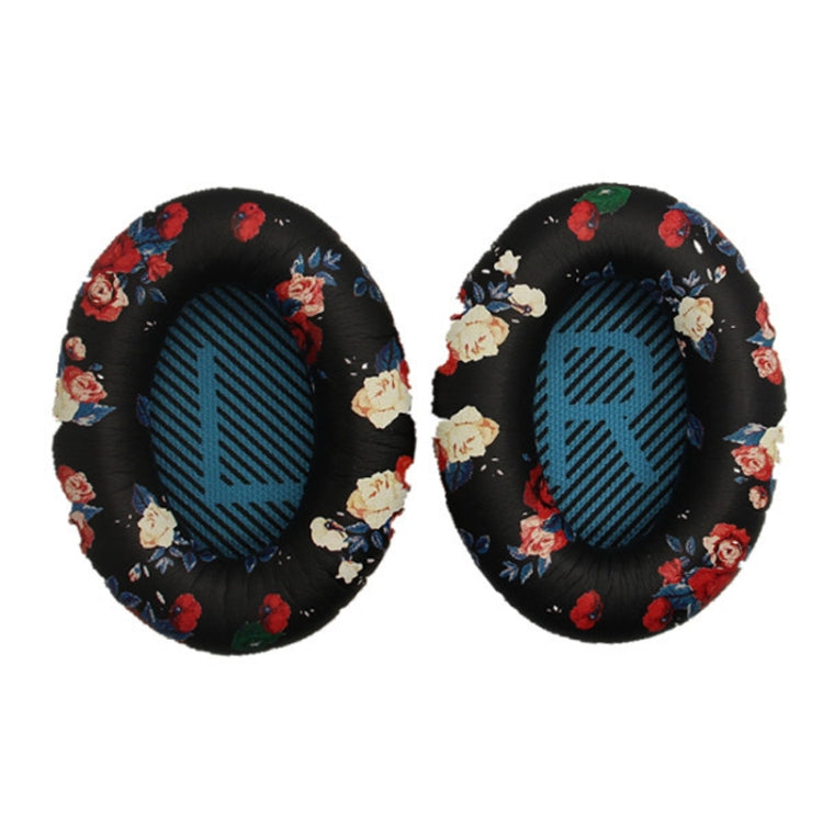 2 PCS Headset Sponge Cover For BOSE QC15 / QC3 / QC2 / QC25 / AE2 / AE2i, Print Color + Blue LR, White + Blue LR, Print Color + Black, Black + Black, White + Black, Print Color + Gray, Khaki + Gray, Coffee + Gray, White + Gray, Gray + Gray...