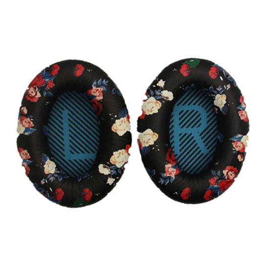 2 PCS Headset Sponge Cover For BOSE QC15 / QC3 / QC2 / QC25 / AE2 / AE2i, Print Color + Blue LR, White + Blue LR, Print Color + Black, Black + Black, White + Black, Print Color + Gray, Khaki + Gray, Coffee + Gray, White + Gray, Gray + Gray...