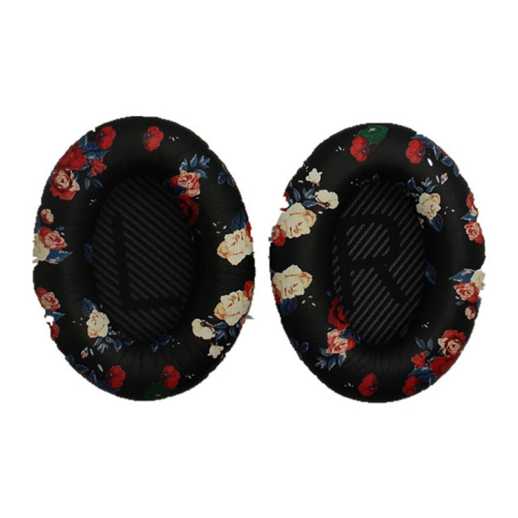 2 PCS Headset Sponge Cover For BOSE QC15 / QC3 / QC2 / QC25 / AE2 / AE2i, Print Color + Blue LR, White + Blue LR, Print Color + Black, Black + Black, White + Black, Print Color + Gray, Khaki + Gray, Coffee + Gray, White + Gray, Gray + Gray...