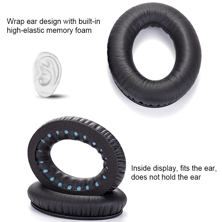 2 PCS Headset Sponge Cover For BOSE QC15 / QC3 / QC2 / QC25 / AE2 / AE2i, Print Color + Blue LR, White + Blue LR, Print Color + Black, Black + Black, White + Black, Print Color + Gray, Khaki + Gray, Coffee + Gray, White + Gray, Gray + Gray...