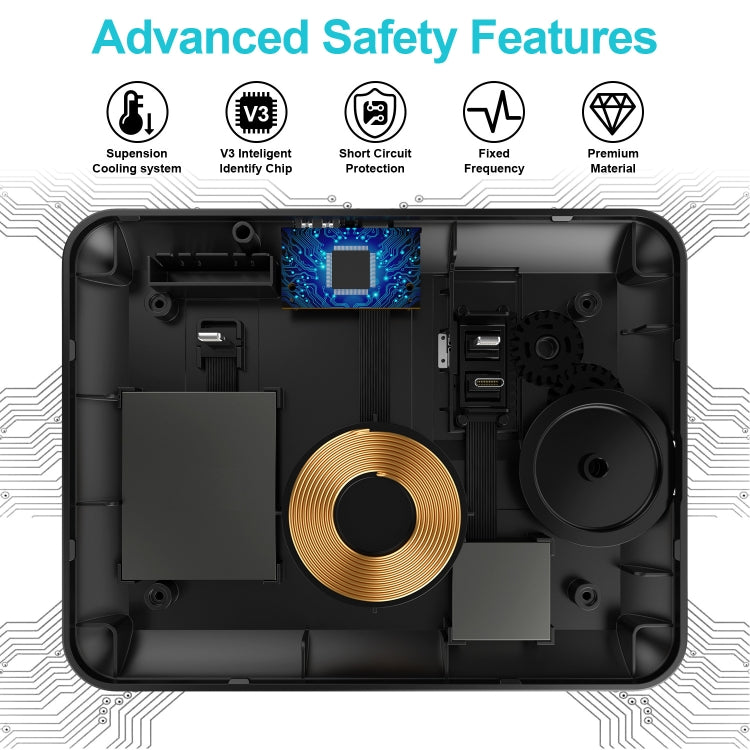 HQ-UD17 4 in 1 Wireless Charger Phone Holder Charging Base for iPhone, iWatch, AirPods and Other Android Phones