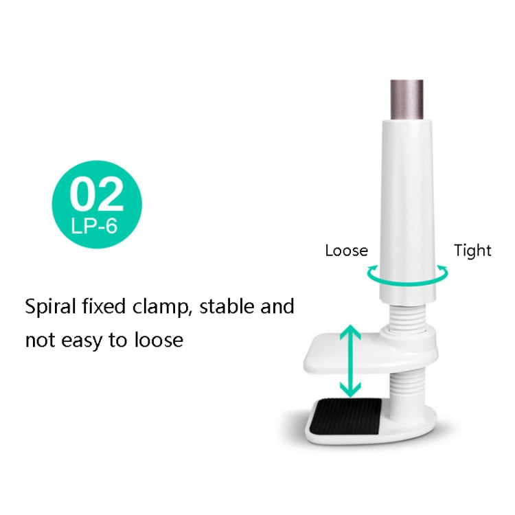 LP-6 Tablet Mobile Phone Lazy Bracket Detachable Bed Bracket, Style:, Two-stage (Golden), Two-stage （Silver), Two-stage (Cute Pink), Two-stage (Titanium Gray), Two-stage (Blue), Three-stage (Golden), Three-stage (Silver), Three-stage (Cute Pink)...