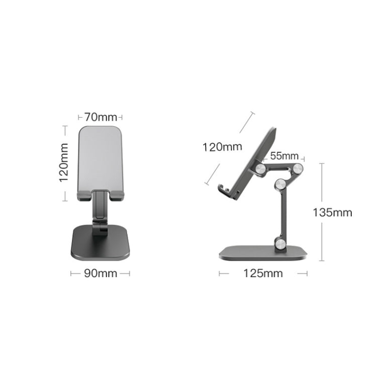 CYX-PH2 Mobile Phone Tablet Desktop Bracket Folding Telescopic Phone Bracket, Black, Green, White, Red