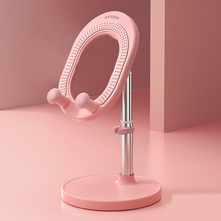 OATSBASF Live Telescopic Desktop Radiator Compact Portable Cooling Phone Holder, Standard:, Bracket Pink