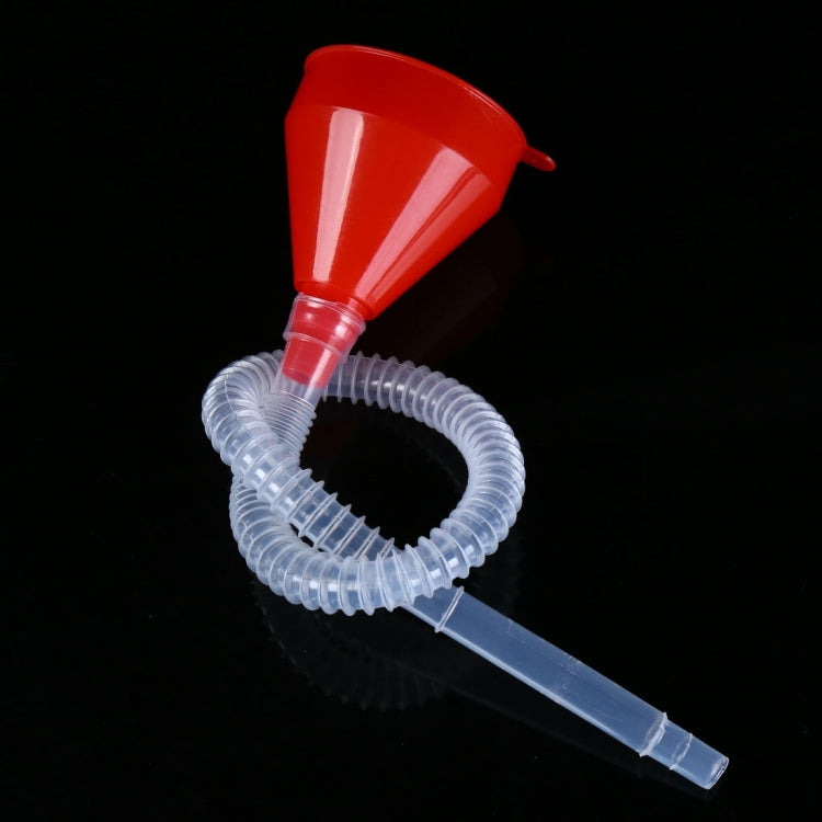 Pour Oil Tool Car Motorcycle Truck Vehicle Plastic Filling Funnel with Soft Pipe, Pour Oil Tool