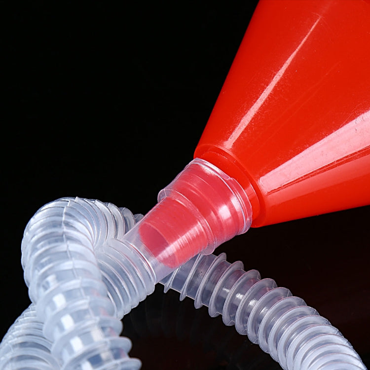 Pour Oil Tool Car Motorcycle Truck Vehicle Plastic Filling Funnel with Soft Pipe, Pour Oil Tool