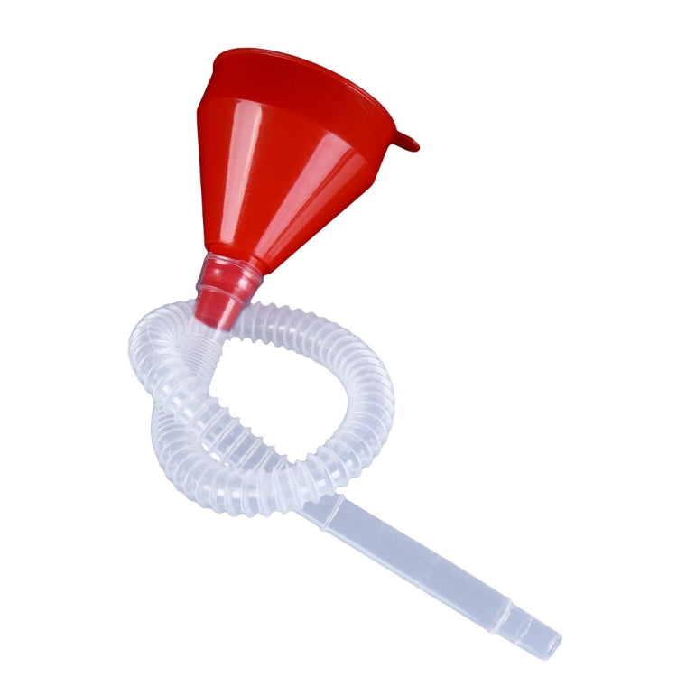Pour Oil Tool Car Motorcycle Truck Vehicle Plastic Filling Funnel with Soft Pipe, Pour Oil Tool