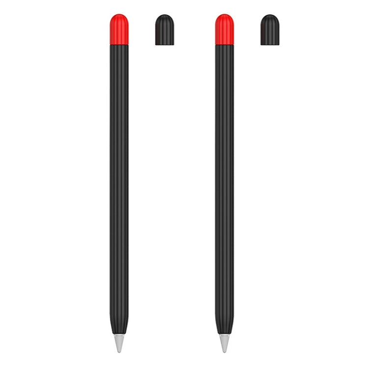 2 Sets 5 In 1 Stylus Silicone Protective Cover + Two-Color Pen Cap + 2 Nib Cases Set, For Apple Pencil 1 (Orange), For Apple Pencil 1 (Matcha Green), For Apple Pencil 1 (Pink), For Apple Pencil 1 (Black), For Apple Pencil 1 (Blue)...
