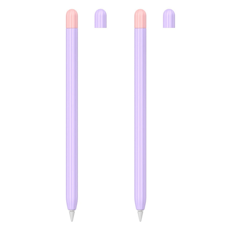 2 Sets 5 In 1 Stylus Silicone Protective Cover + Two-Color Pen Cap + 2 Nib Cases Set, For Apple Pencil 1 (Orange), For Apple Pencil 1 (Matcha Green), For Apple Pencil 1 (Pink), For Apple Pencil 1 (Black), For Apple Pencil 1 (Blue)...