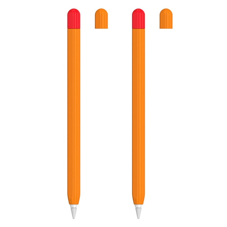 2 Sets 5 In 1 Stylus Silicone Protective Cover + Two-Color Pen Cap + 2 Nib Cases Set, For Apple Pencil 1 (Orange), For Apple Pencil 1 (Matcha Green), For Apple Pencil 1 (Pink), For Apple Pencil 1 (Black), For Apple Pencil 1 (Blue)...