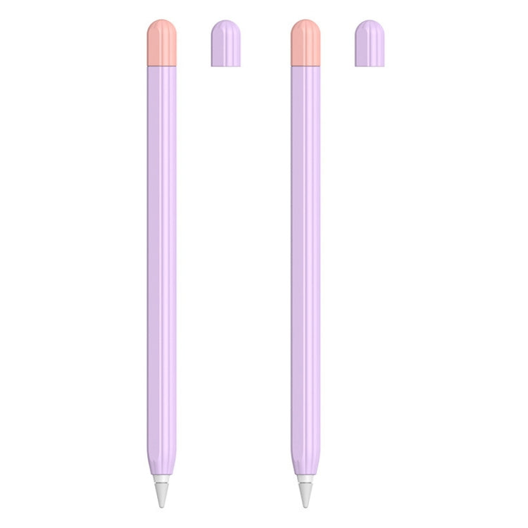 2 Sets 5 In 1 Stylus Silicone Protective Cover + Two-Color Pen Cap + 2 Nib Cases Set, For Apple Pencil 1 (Orange), For Apple Pencil 1 (Matcha Green), For Apple Pencil 1 (Pink), For Apple Pencil 1 (Black), For Apple Pencil 1 (Blue)...