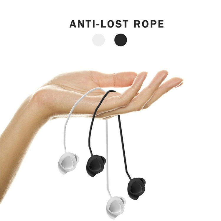 3 PCS Bluetooth Headphone Sports Silicone Anti-Lost Rope For Samsung GALAXLBuds 1 / 2, Black, White, Red, Blue