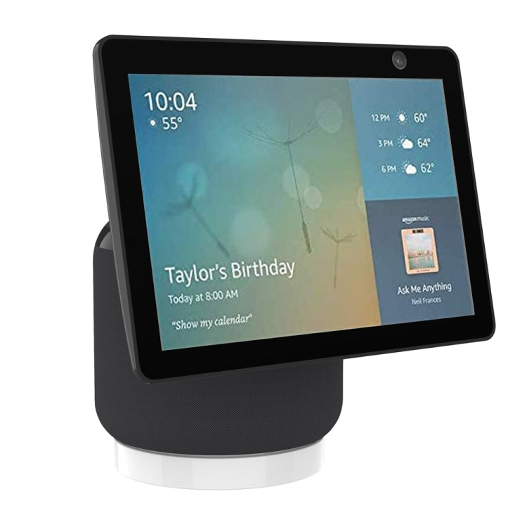 JS10 Audio Punch-Free Desktop Bracket For Amazon Echo Show 10, For Echo Show 10(White), For Echo Show 10(Black)