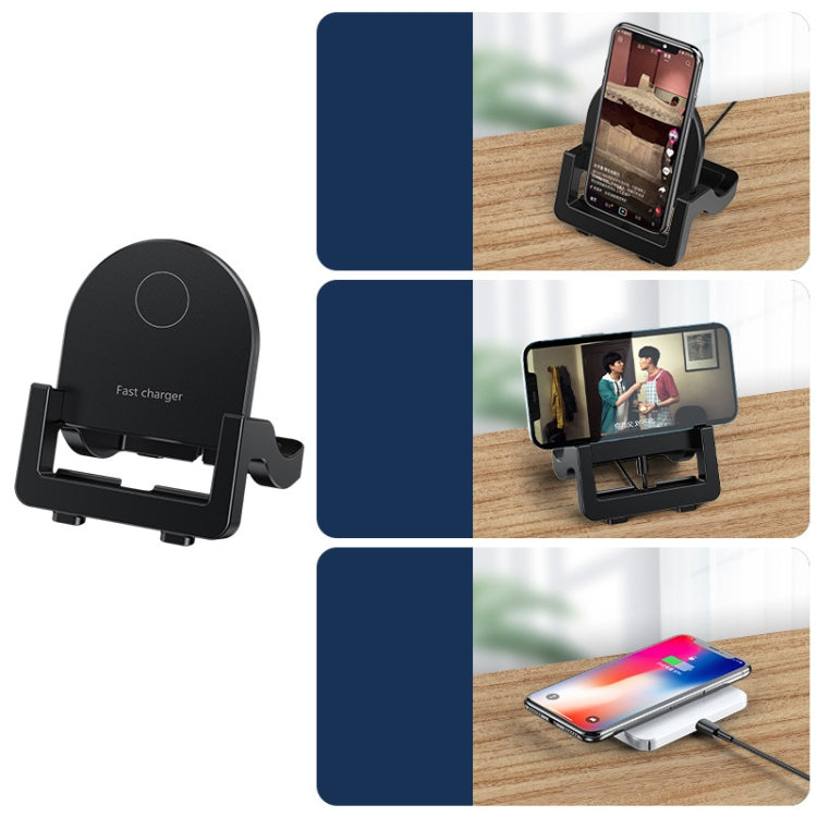 KH-18 15W Vertical Wireless Fast Charger with Phone Holder