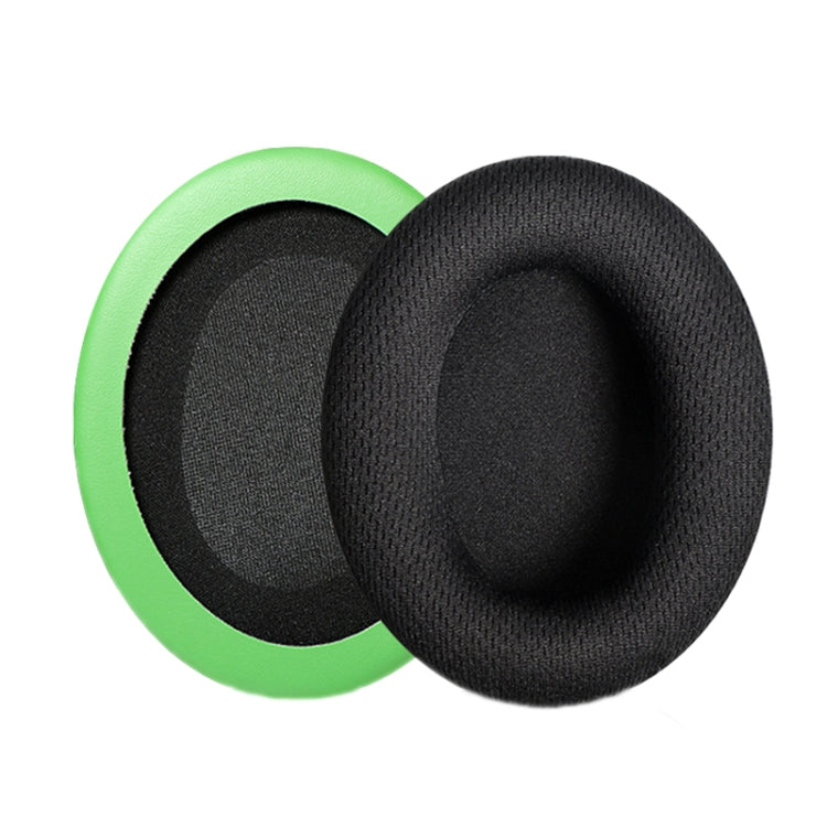 2pcs Headset Earmuffs For Kingston HyperX, Black Mesh, Black Mesh+Green, Black Protein Skin, Black Velvet, Black+Red Velvet, Black+Blue Protein Skin, Black+Green Protein Skin, White+Rose Red, Black Splicing, Black Ice Silk, Black Ice-skinned...