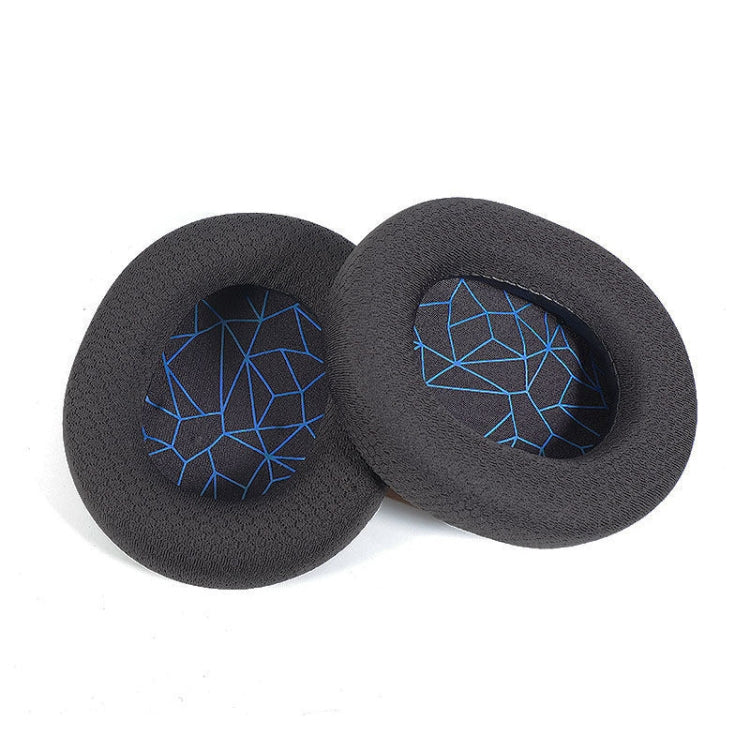2pcs Sponge Headset Pad for Steelseries Arctis Pro / Arctis 3 / 5 / 7(Black Grey Leather)