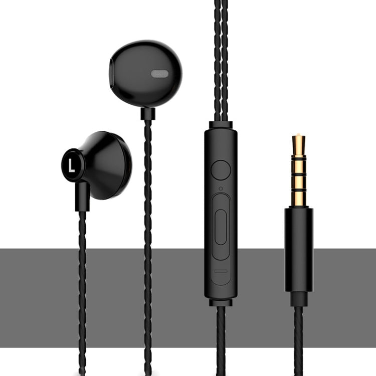 2 PCS TS720 3.5mm Heavy Bass Metal Earbud Wired Earphone, Red, Black, Silver Gray, Rose Gold