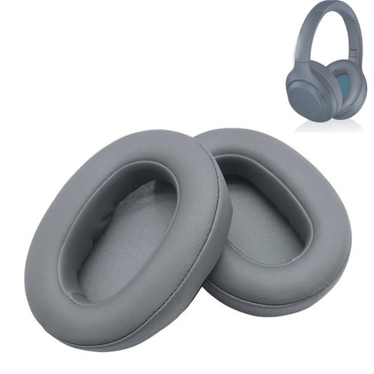 2pcs Sponge Earpad For SONY WH-XB900N Headset, Protein Skin-Gray, For SONY WH-XB900N (Protein Black)