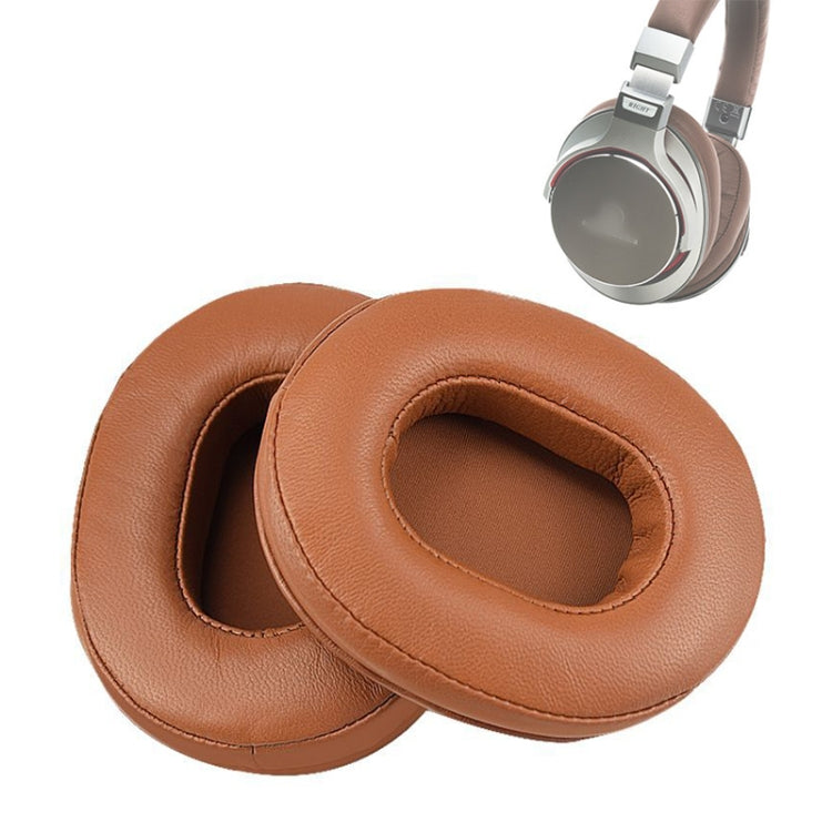 2pcs Sponge Earmuff For Audio-Technica ATH-M50 / M40 / M50X / MSR7, Sheepskin-Black, Sheepskin-Khaki