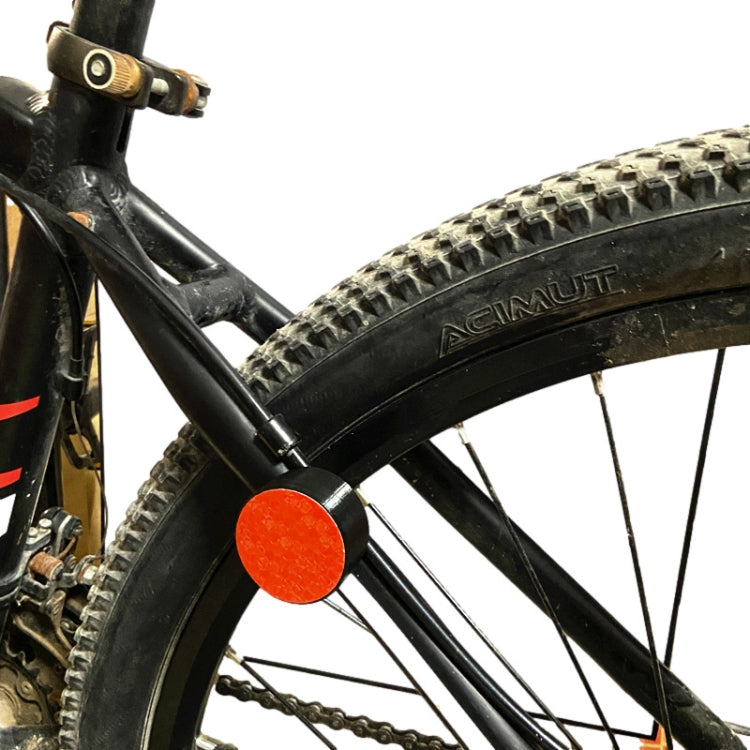 Mountain Bike Reflector Tail Light Anti-theft Tracking Locator Hidden Bracket For AirTag, Reflector Red, Reflector White