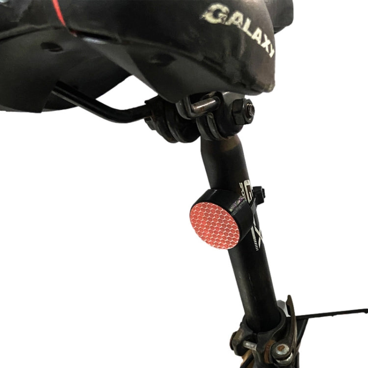 Mountain Bike Reflector Tail Light Anti-theft Tracking Locator Hidden Bracket For AirTag, Reflector Red, Reflector White