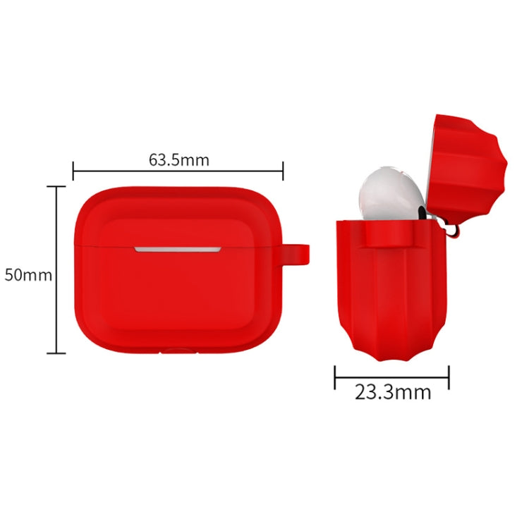 Bluetooth Earphone Soft Silicone Case, For AirPods Pro (Rose Red), For AirPods Pro (Sapphire), For AirPods Pro (Wine Red), For AirPods Pro (Yellow), For AirPods Pro (White), For AirPods Pro (Black), For AirPods Pro (Pink), For AirPods Pro (Mint Green)...