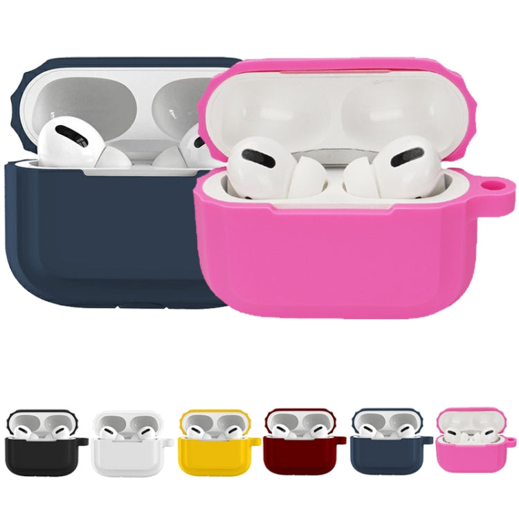 Bluetooth Earphone Soft Silicone Case, For AirPods Pro (Rose Red), For AirPods Pro (Sapphire), For AirPods Pro (Wine Red), For AirPods Pro (Yellow), For AirPods Pro (White), For AirPods Pro (Black), For AirPods Pro (Pink), For AirPods Pro (Mint Green)...