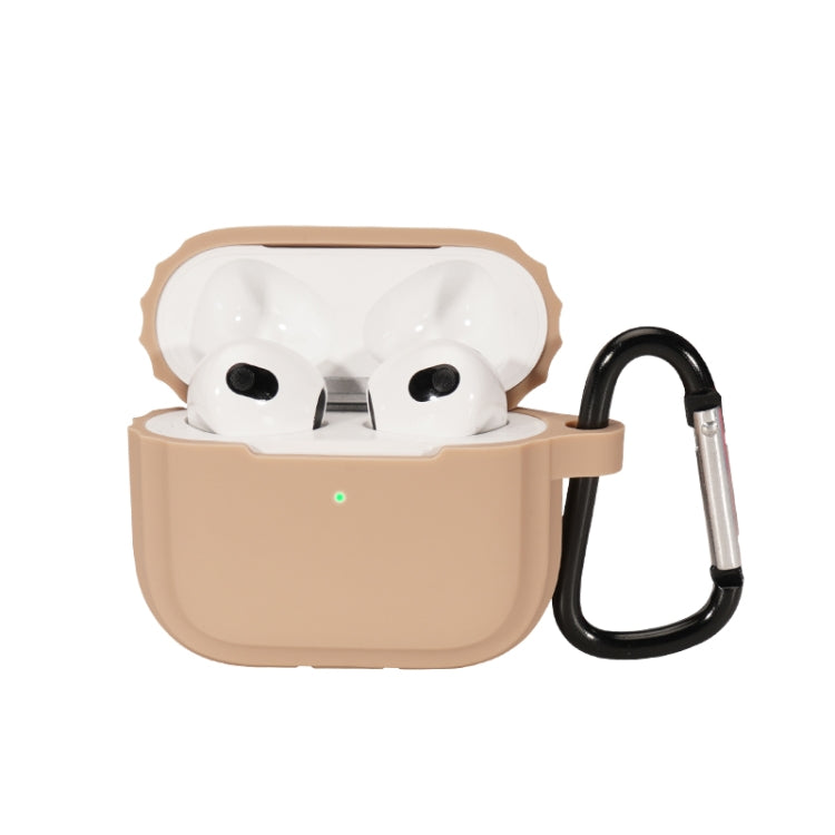 Bluetooth Earphone Soft Silicone Case, For AirPods 3 (Pink), For AirPods 3 (Rose Red), For AirPods 3 (Brown), For AirPods 3 (Milk Tea Color), For AirPods 3 (Klein Blue)