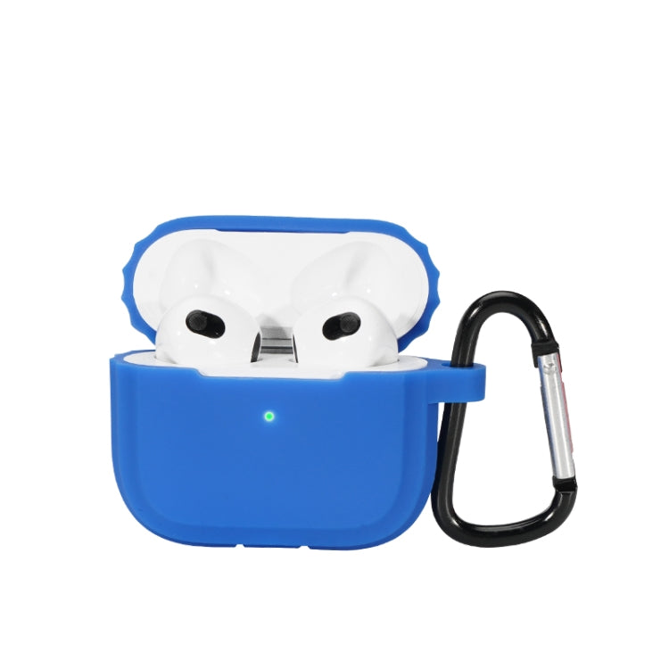 Bluetooth Earphone Soft Silicone Case, For AirPods 3 (Pink), For AirPods 3 (Rose Red), For AirPods 3 (Brown), For AirPods 3 (Milk Tea Color), For AirPods 3 (Klein Blue)